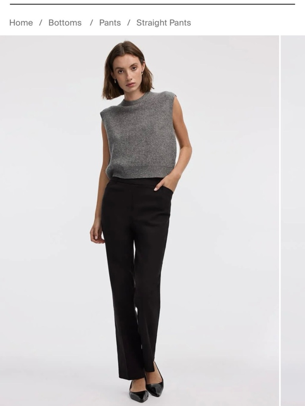 Reitmans Black Iconic Straight-Leg Pants